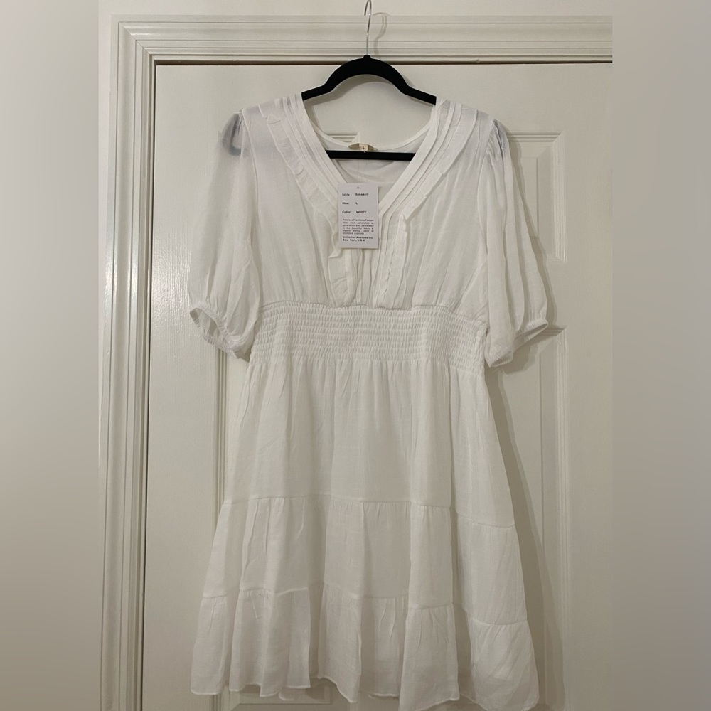 Kings Road White Dress, Size L